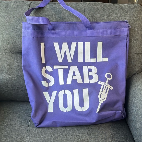 Large purple tote - Picture 1 of 2